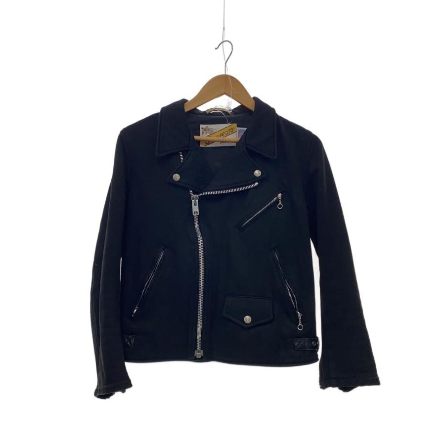 Schott◇ダブルライダースジャケット/38/コットン// : セカンド