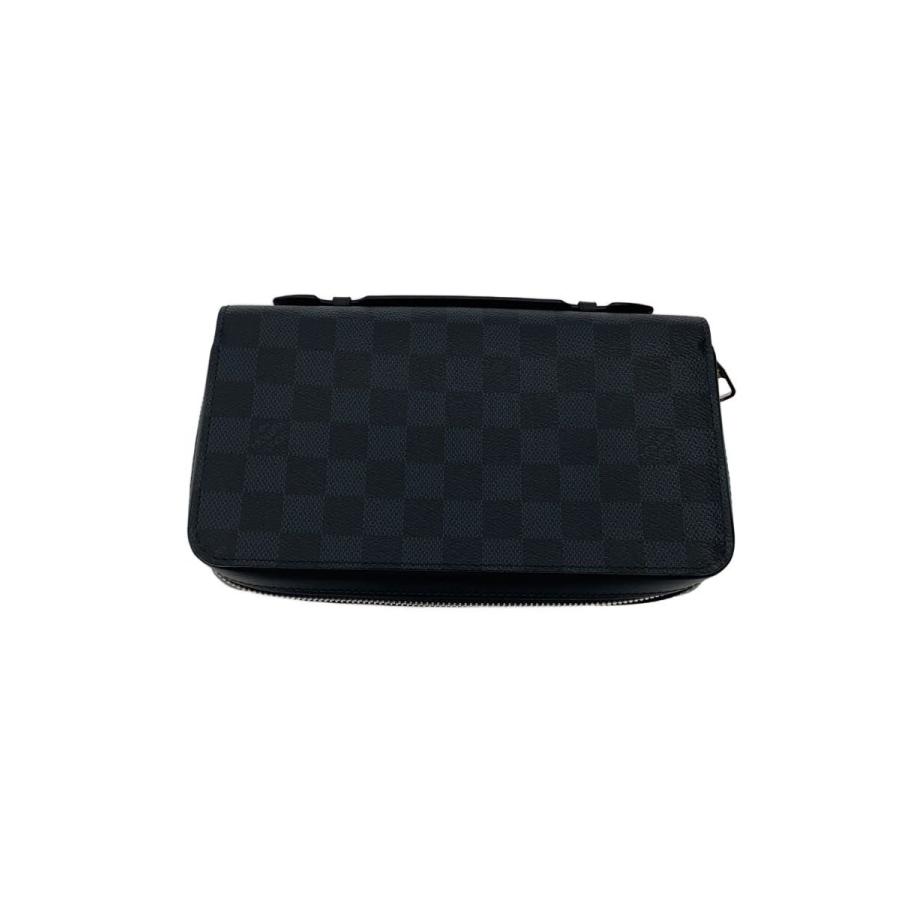 LOUIS VUITTON◇ジッピーXL_ダミエ・グラフィット/PVC/BLK/メンズ