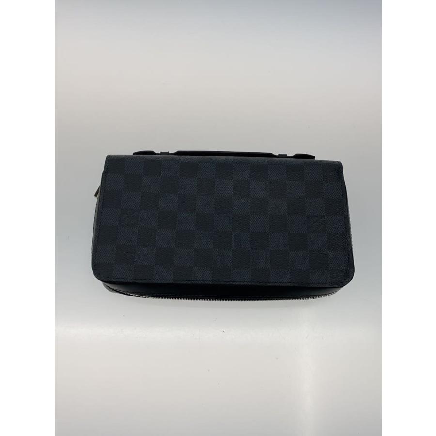 LOUIS VUITTON◇ジッピーXL_ダミエ・グラフィット/PVC/BLK/メンズ
