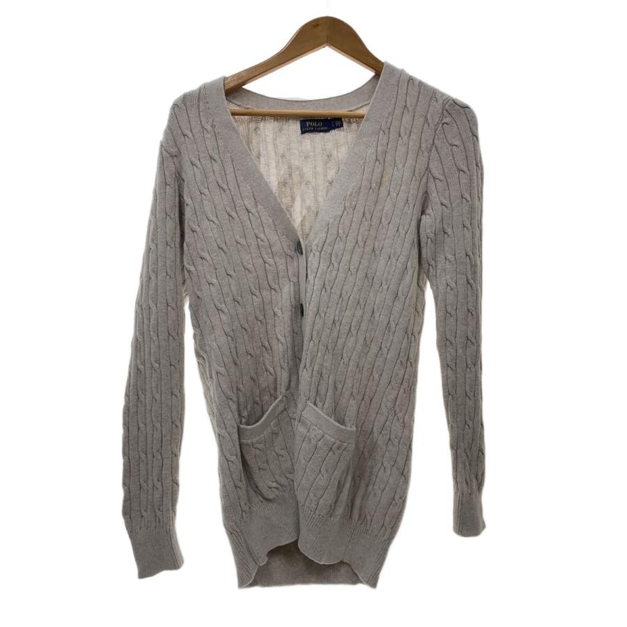 POLO RALPH LAUREN◇カーディガン(厚手)/L/コットン/GRY// : セカンド
