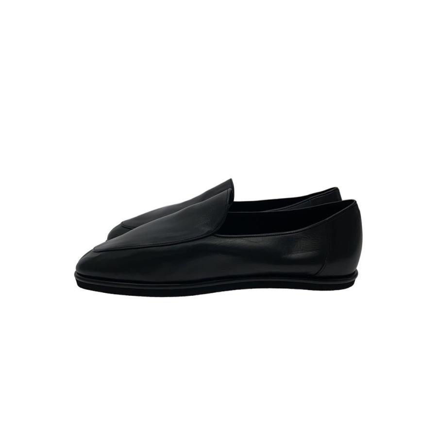 AURALEE◇size8：SOFT LEATHER LOAFERSローファー/--/BLK/レザー
