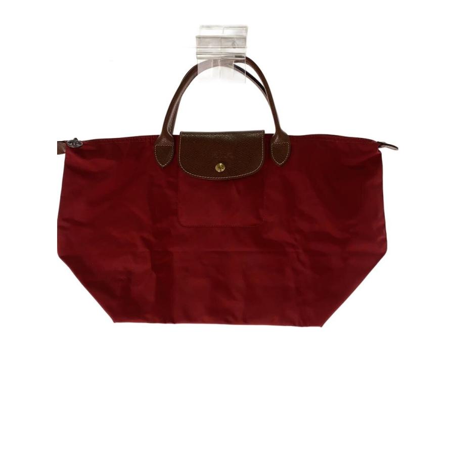 LONGCHAMP◇ルプリアージュ/底汚れ有/トートバッグ/RED/1623089545