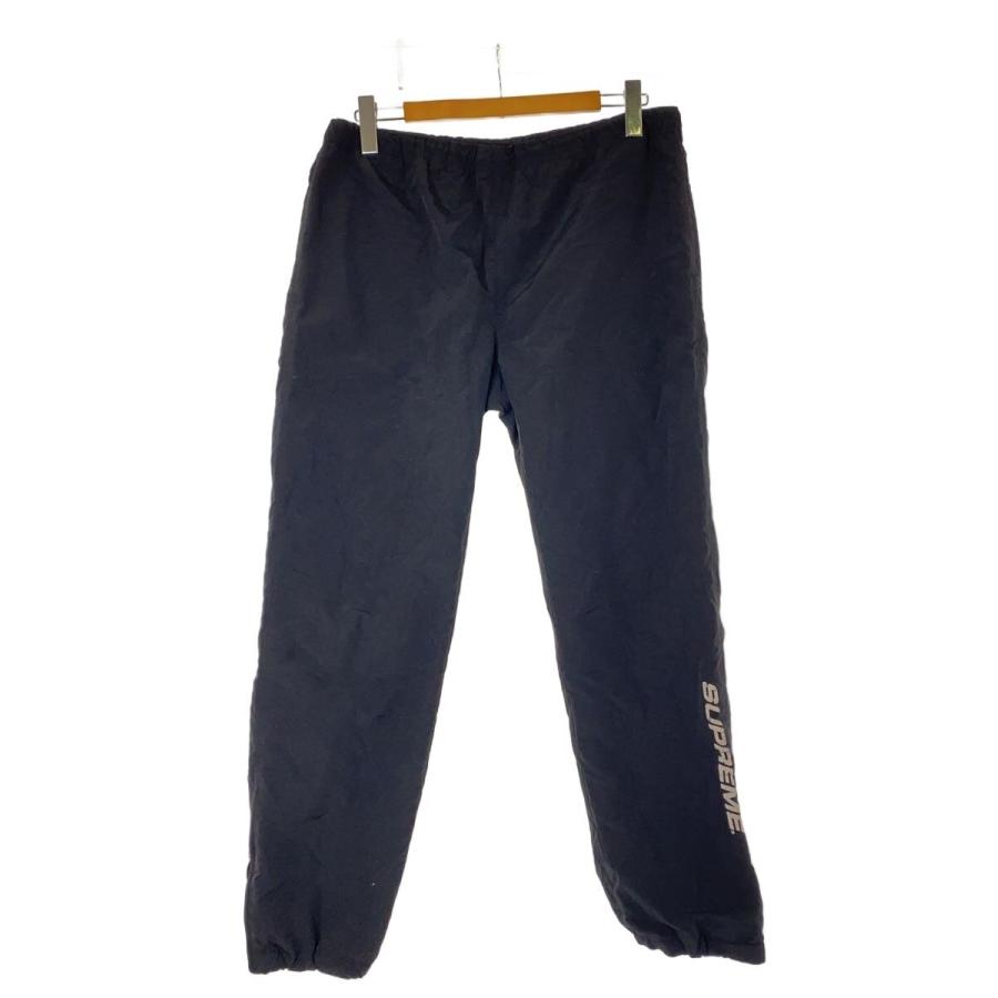 Supreme◇18AW Warm Up Pants/ストレートパンツ/M/ナイロン/BLK
