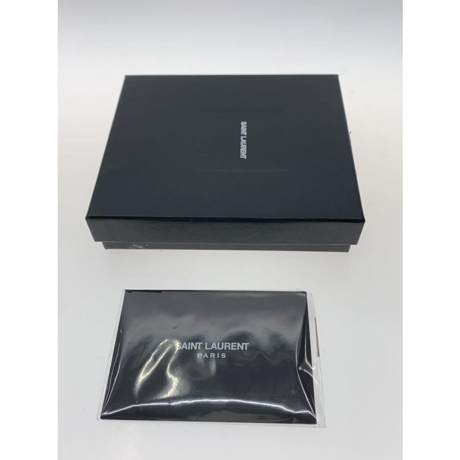 SAINT LAURENT◇2つ折り財布/レザー/BLK/レディース/575726
