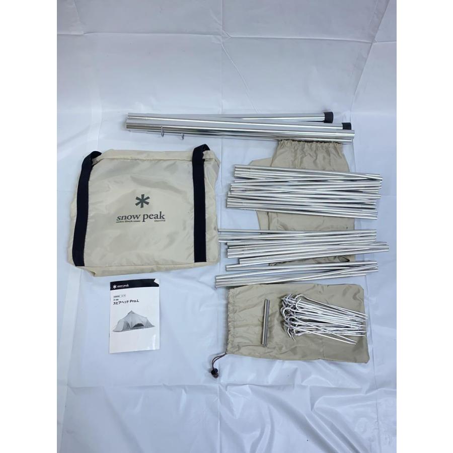 新品未使用　 peak　スピアヘッド Pro. L　TP-450　テント snow peak◇タープ スピアヘッド Pro.L TP-450/ヘキサ/8人以上/GRY