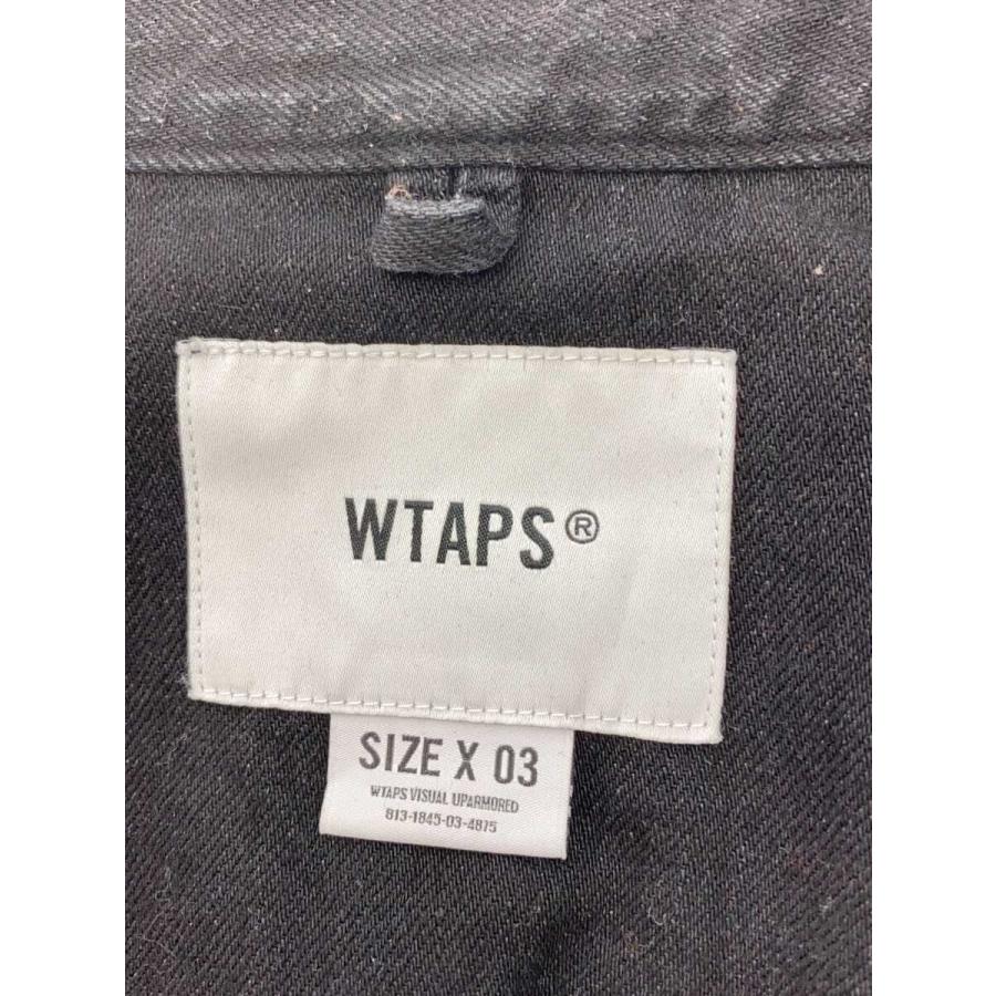 WTAPS◇長袖シャツ/3/デニム/BLK/無地/231WVDT-SHM01 : セカンド