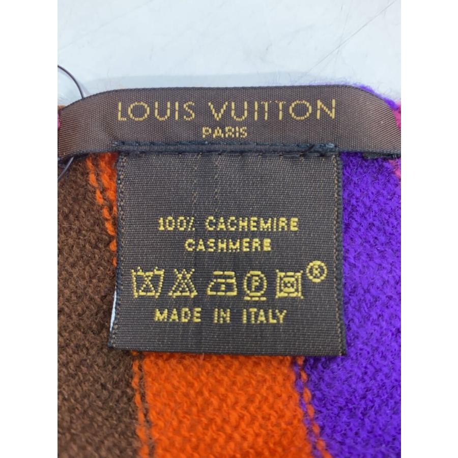 LOUIS VUITTON◇マフラー/カシミア/マルチカラー/ストライプ/メンズ
