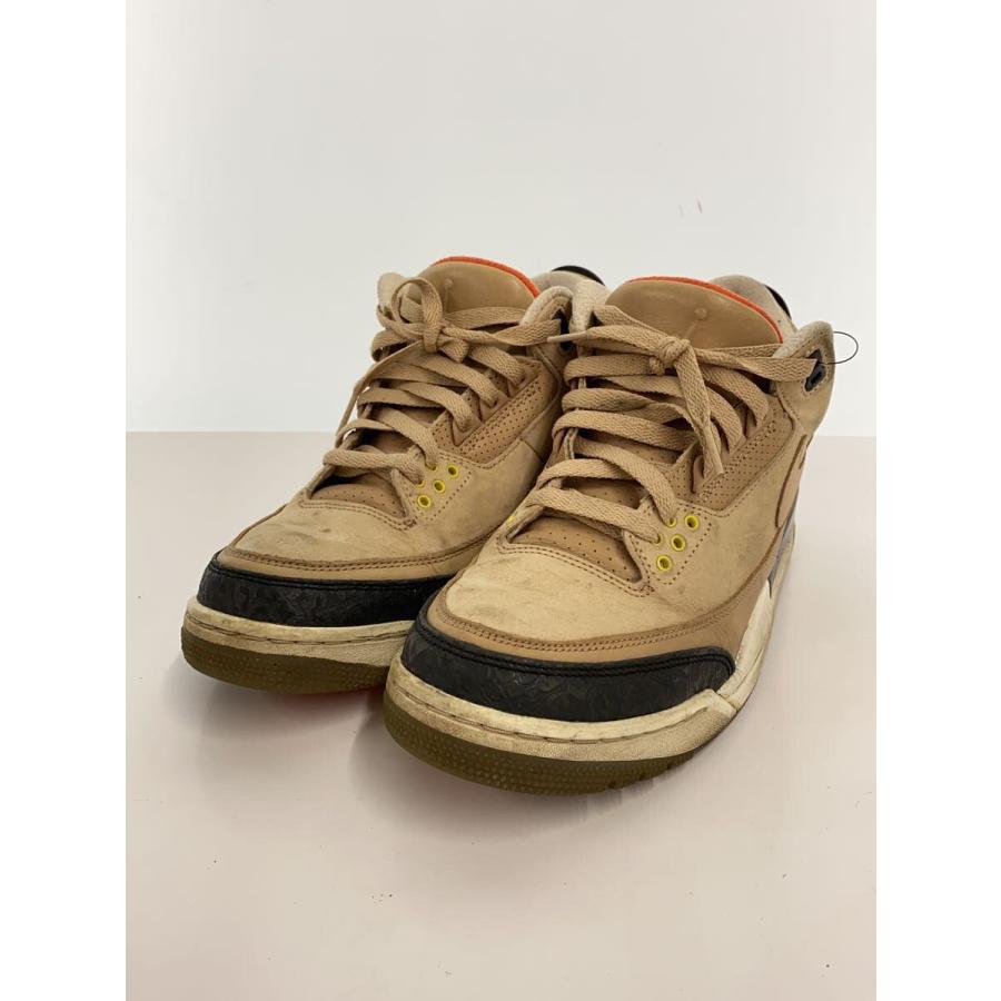 NIKE◇AIR JORDAN3 RETRO JTH NRG/エアジョーダンレトロ/ベージュ 