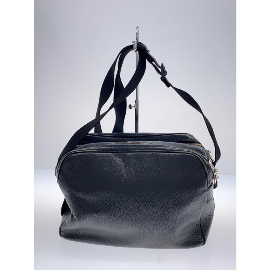 LOUIS VUITTON◇リポーター_タイガ_BLK/レザー/BLK : セカンド