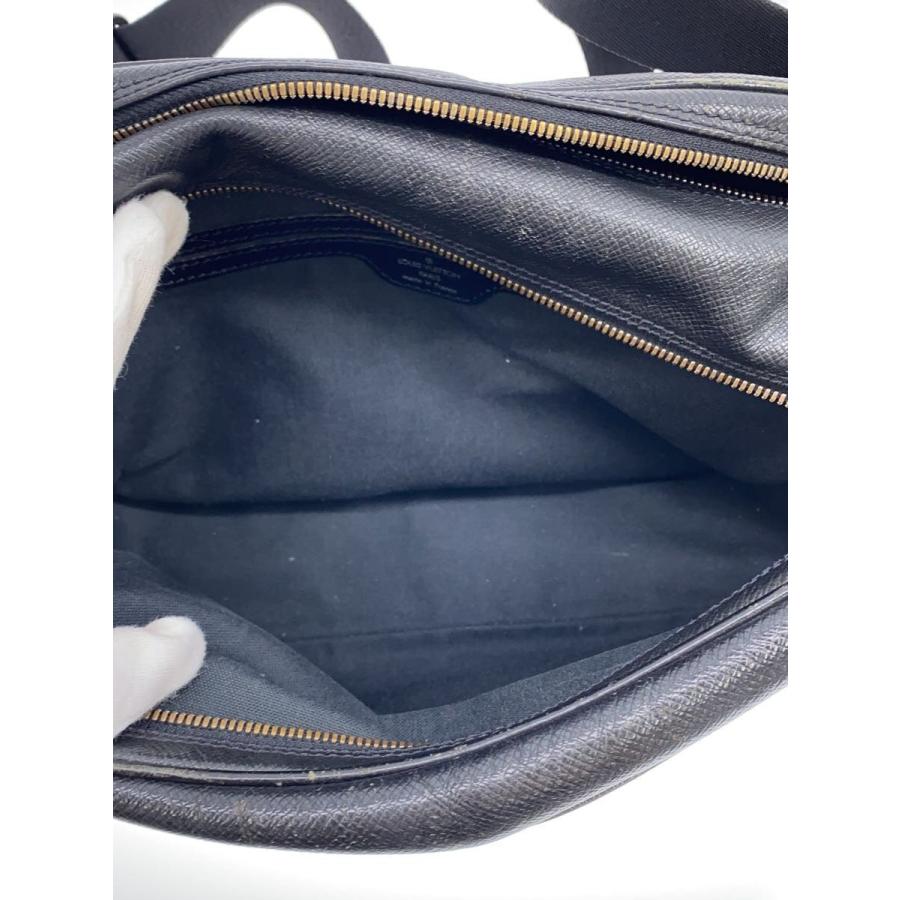 LOUIS VUITTON◇リポーター_タイガ_BLK/レザー/BLK : セカンド