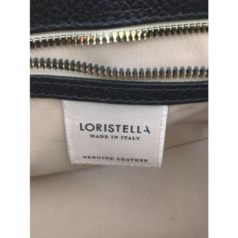 標準保証 LORISTELLA◆3way/ストラップ2本/ショルダーバッグ/レザー/ブラック/金具傷、内側汚れ有