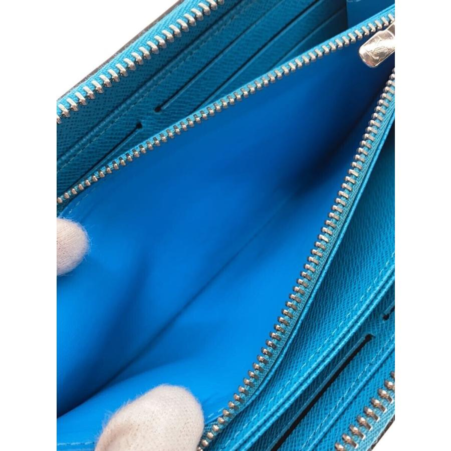 LOUIS VUITTON◇ラウンドジップ_エピ/レザー/ターコイズブルー/M81543