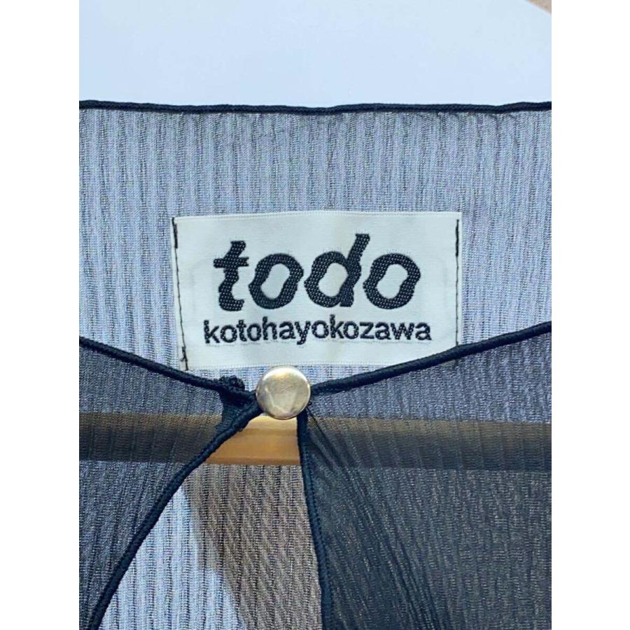 kotohayokozawa◇TODO/カーディガン(薄手)/--/ポリエステル/ブラック