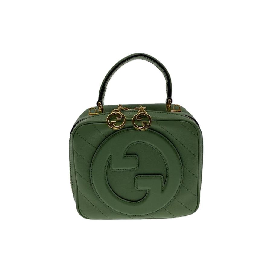 GUCCI◇スモール トップハンドルバッグ_グッチ ブロンディ/レザー