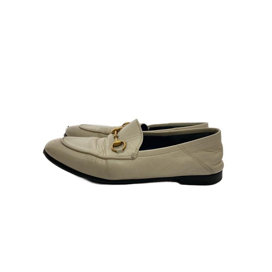 GUCCI◇ホースビットローファー/36/ホワイト/レザー/414998/汚れ・履き