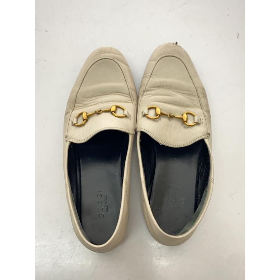 GUCCI◇ホースビットローファー/36/ホワイト/レザー/414998/汚れ・履き