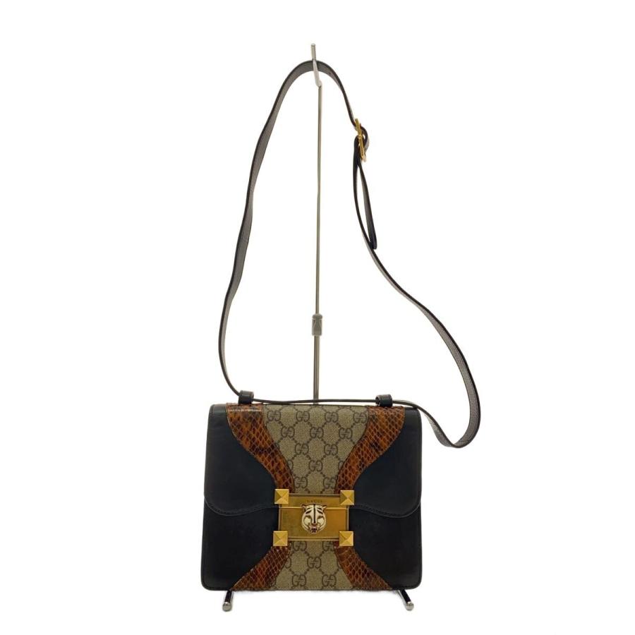 GUCCI◇オシリス_GGスプリーム_ショルダーバッグ/タイガーヘッド