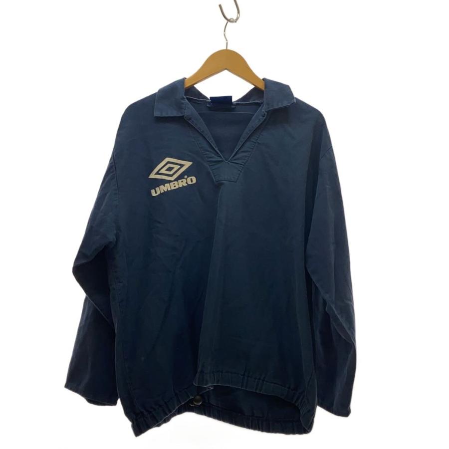 90s umbro 青 ドリルトップ UMBRO◇90s/ドリルトップ/青タグ/L/コットン/ネイビー : セカンド