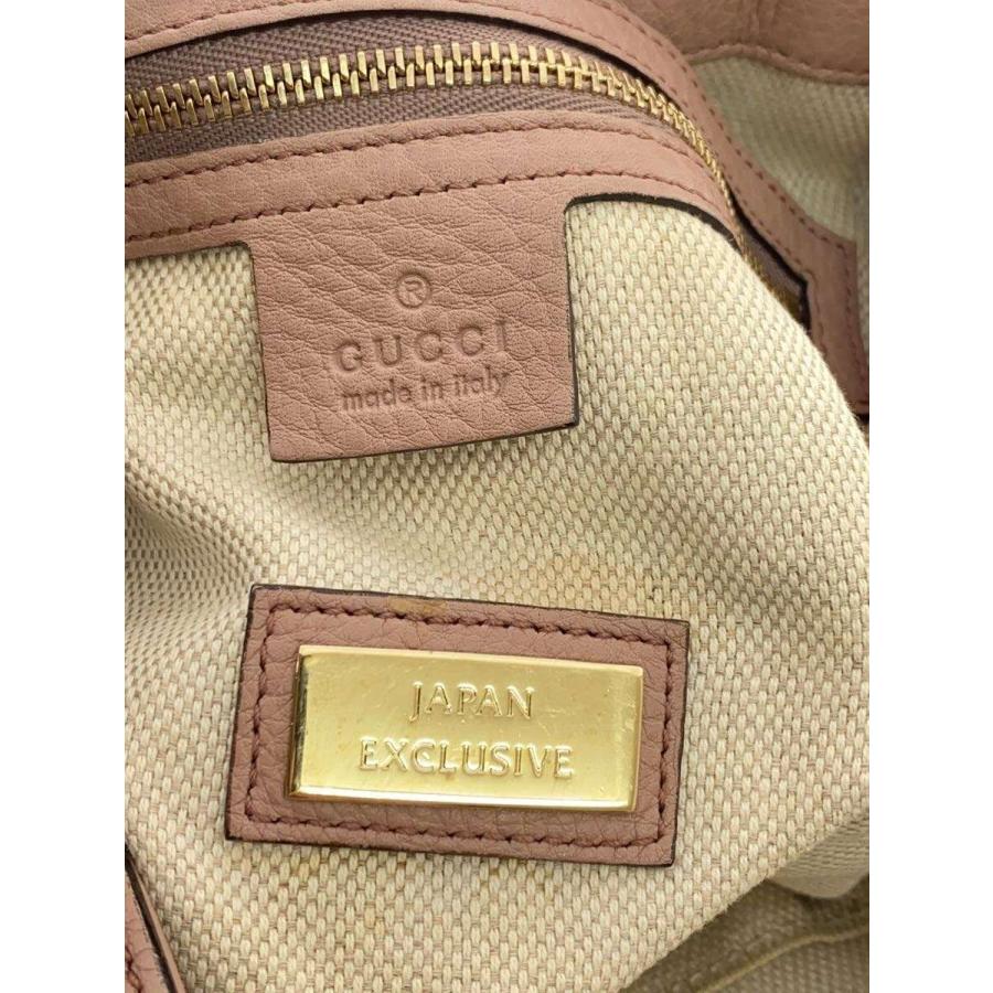 GUCCI◆ソーホー/2WAYショルダーバッグ/レザー/ピンク/無地/336751_4