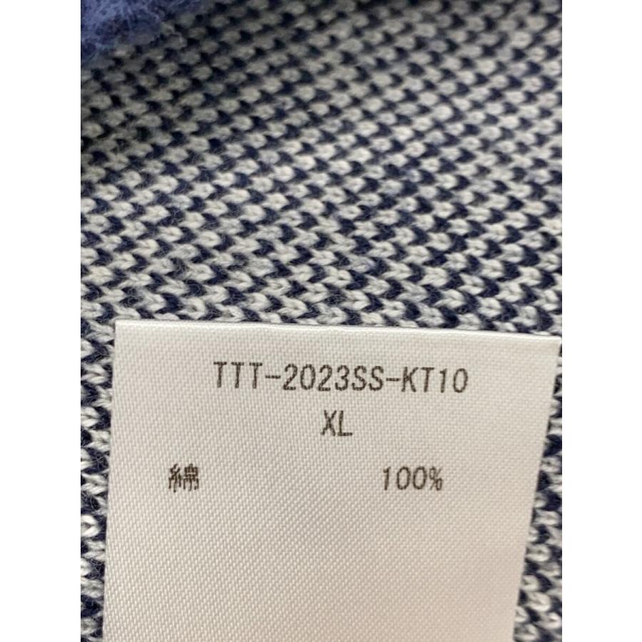 TTT_MSW◇23SS/Diamond Knit Polo/XL/コットン/ネイビー/TTT