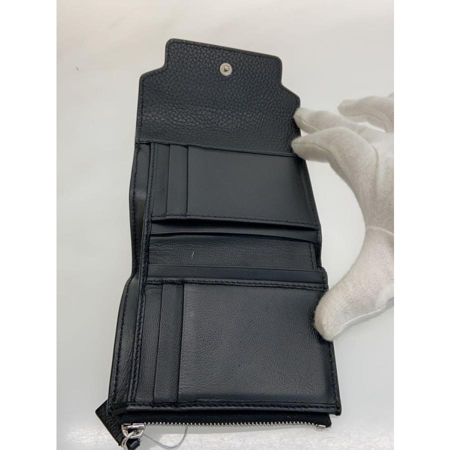 MARNI◇スクエアフラップウォレット/3つ折り財布/カーフレザー