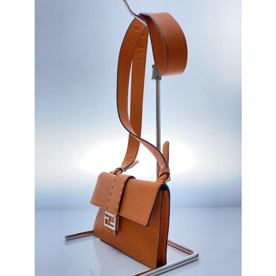 FENDI◆マルスピオバゲットショルダーバッグ/レザー/オレンジ/7M0295_1