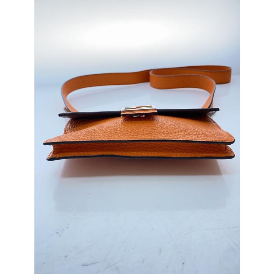 FENDI◆マルスピオバゲットショルダーバッグ/レザー/オレンジ/7M0295_3