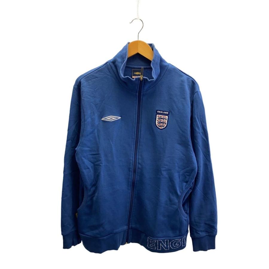 UMBRO◇England/トラックジャケット/スウェット地/M/コットン/ブルー