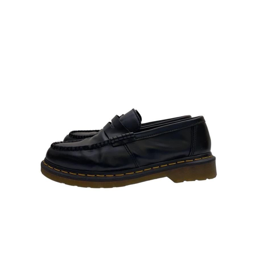 Dr. Martens Pentton Quad ローファー Dr.Martens◇PENTON QUAD/コインローファー/UK7/ブラック/レザー/AW006