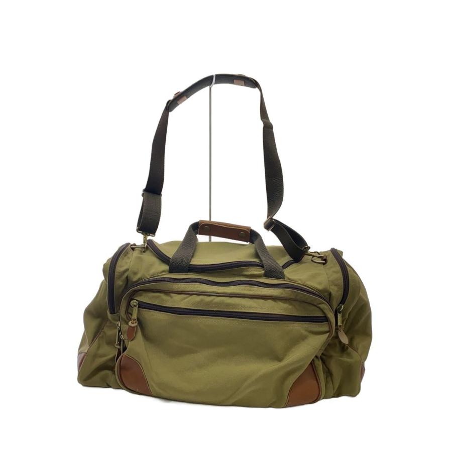 L.L.Bean◇80s/ボストンバッグ/キャンバス×レザー/カーキ : セカンド