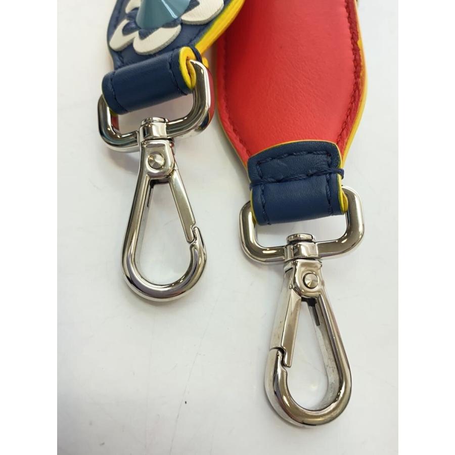 FENDI ショルダーストラップ ストラップユー フラワーモチーフ レザー