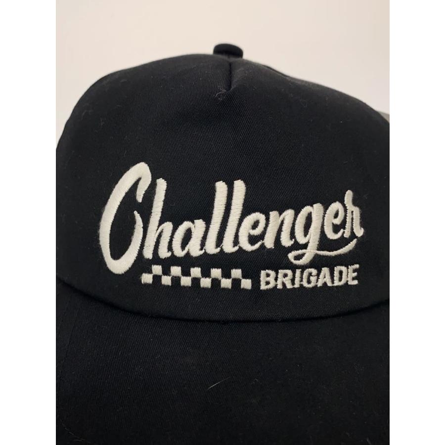 CHALLENGER◇RACING CAP/キャップ/ポリエステル/ブラック/メンズ