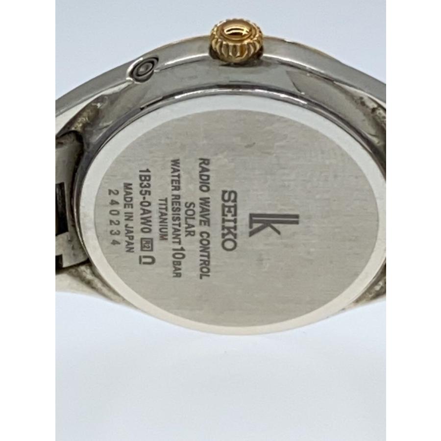 SEIKO◇ルキア/ソーラー腕時計/アナログ/ステンレス/1B35-0AW0