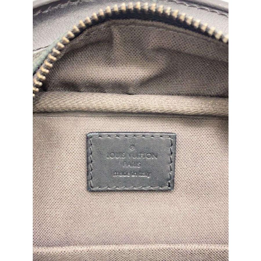 LOUIS VUITTON◇アンブレール_ダミエ・アンフィニ/レザー/ブラック