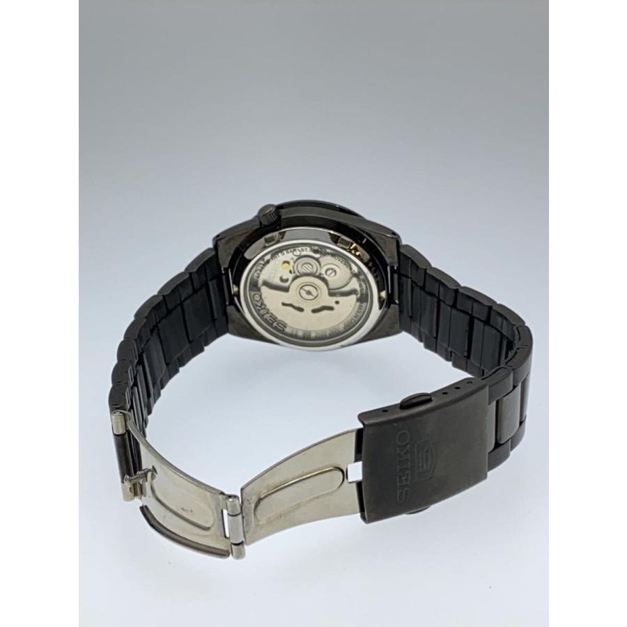 SEIKO◇自動巻腕時計/アナログ/ステンレス/BLK/BLK/7S26-02T0