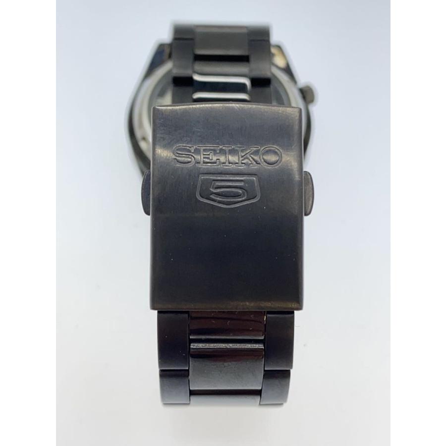 SEIKO◇自動巻腕時計/アナログ/ステンレス/BLK/BLK/7S26-02T0