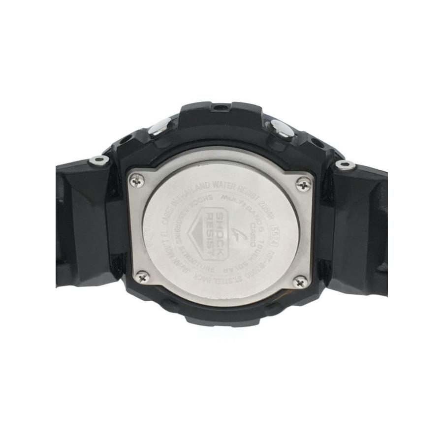 CASIO◇ソーラー腕時計・G-SHOCK/デジアナ/ブラック/ブラック/GST 