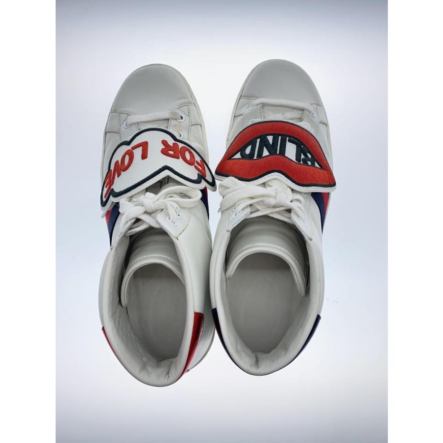 GUCCI◇BLIND FOR LOVE/ハイカットスニーカー/US7/WHT : セカンド 