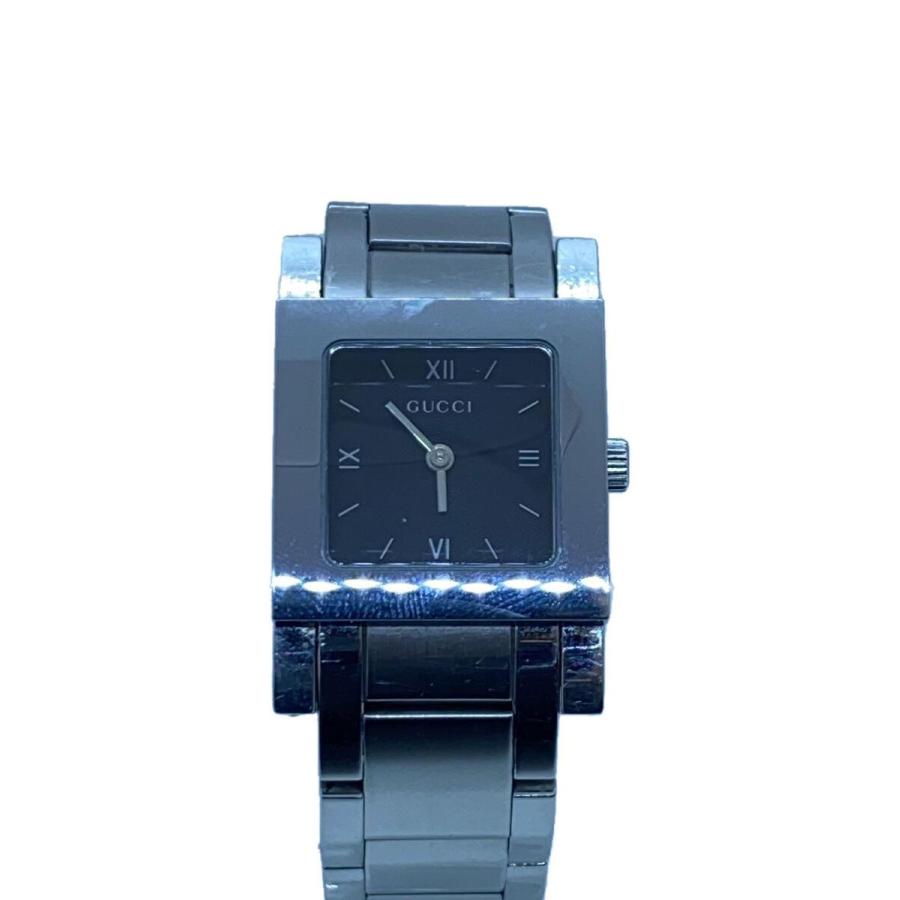 GUCCI◇クォーツ腕時計/アナログ/ステンレス/ブラック/シルバー/7900L