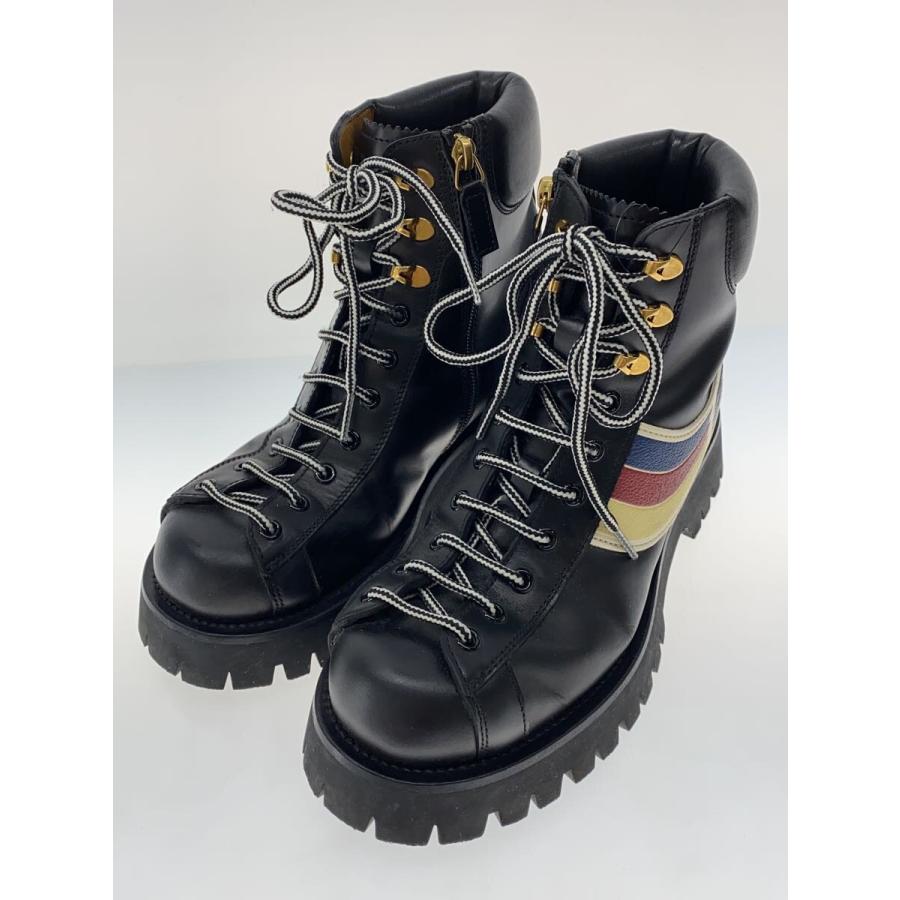 GUCCI◇レースアップブーツ/UK5.5/ブラック/596922 : セカンド