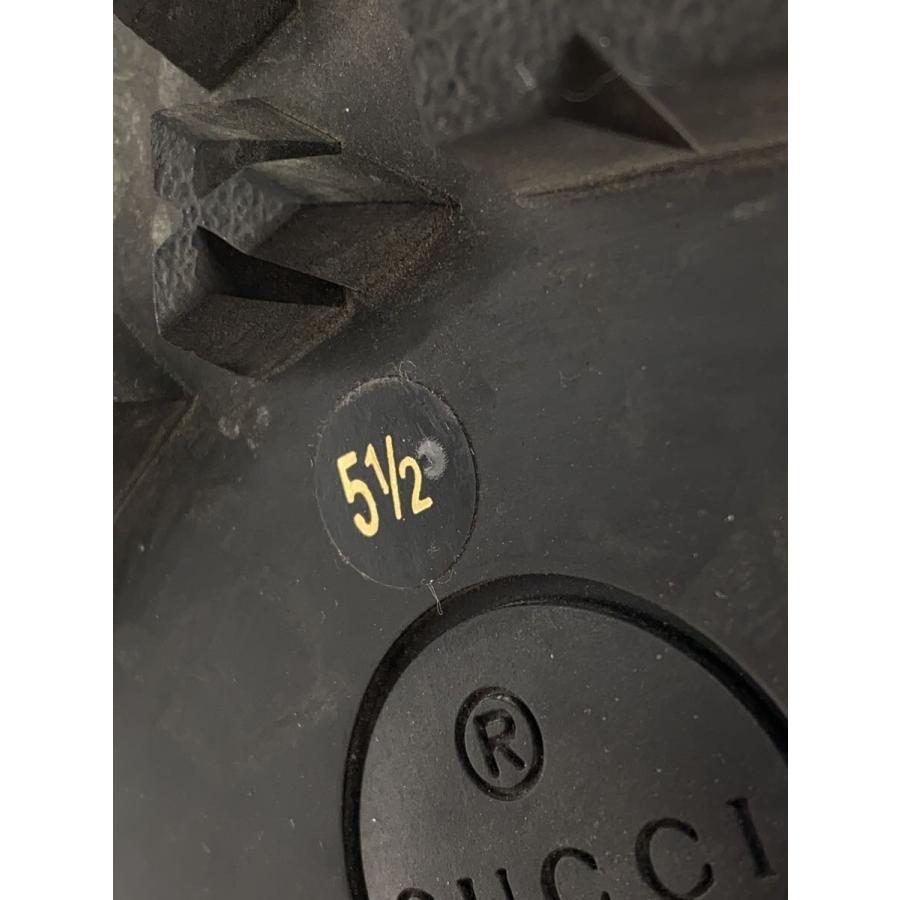 GUCCI◇レースアップブーツ/UK5.5/ブラック/596922 : セカンド
