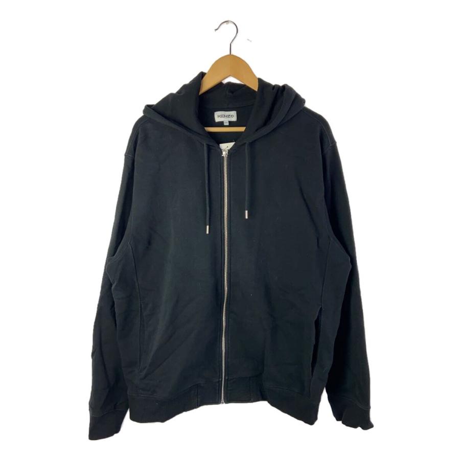 KENZO◇ジップパーカー/XXL/コットン/ブラック : セカンド KENZO◇ジップパーカー/XXL/コットン/ブラック : セカンド