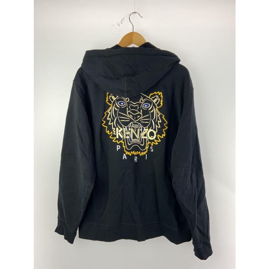 KENZO◇ジップパーカー/XXL/コットン/ブラック : セカンド KENZO◇ジップパーカー/XXL/コットン/ブラック : セカンド