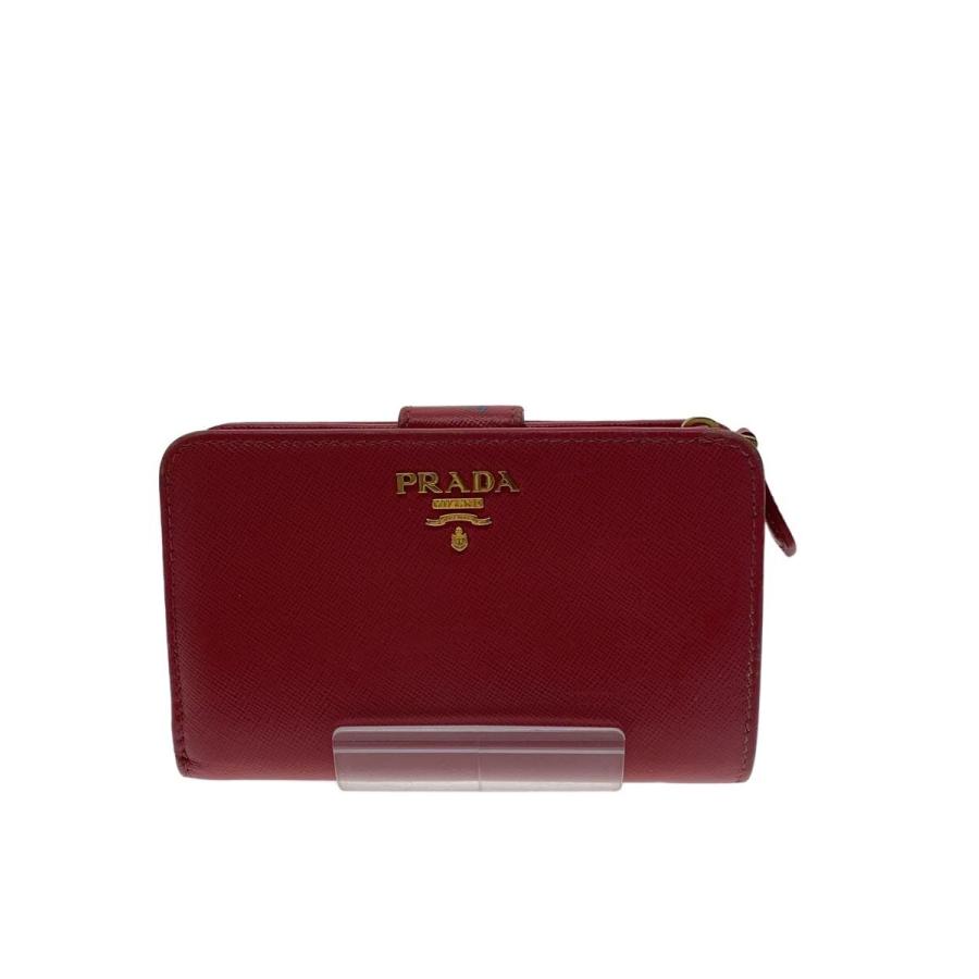 PRADA◇2つ折り財布/ピンク/無地/レディース : セカンドストリート