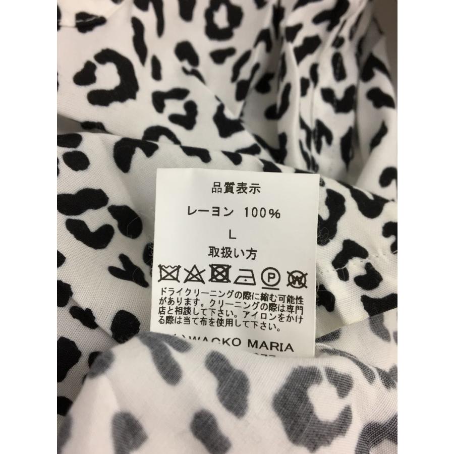 WACKO MARIA◇オープンカラーシャツ/ヒョウ柄/半袖シャツ/L/レーヨン
