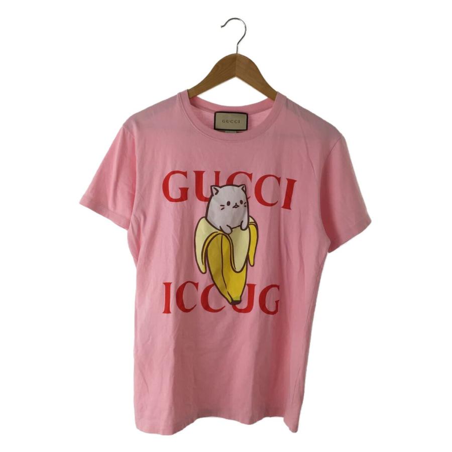 美品✨GUCCI XSサイズ ばなにゃ Tシャツ グッチ ロゴデザイン 美品✨GUCCI XSサイズ ばなにゃ Tシャツ グッチ ロゴデザイン