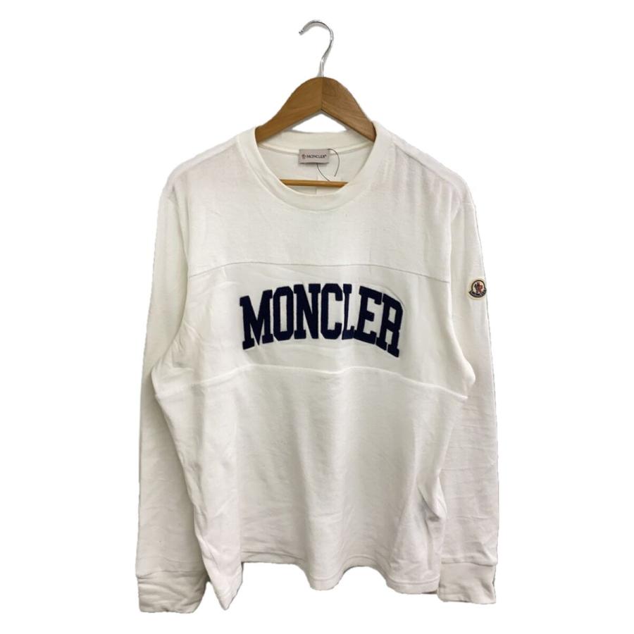 MONCLER◇タオル生地/スウェット/L/コットン/WHT/J10918G00024