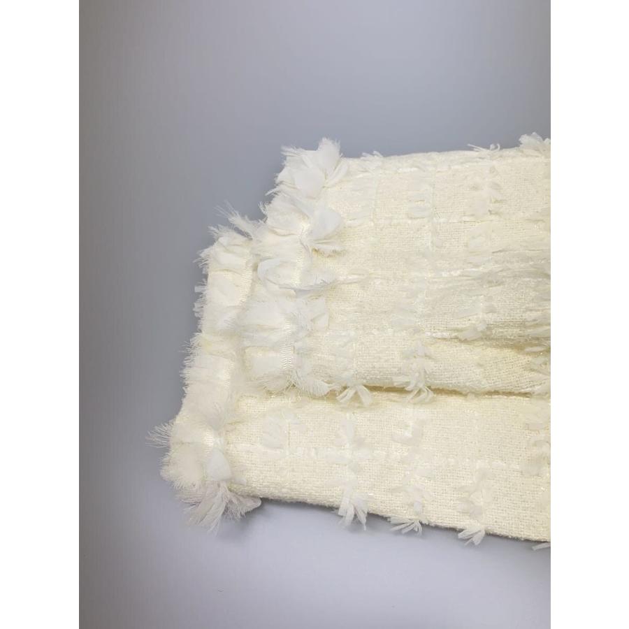 FOXEY BOUTIQUE◇ジャケット/38/ツイード/WHT/無地/35329-SJFG04KE