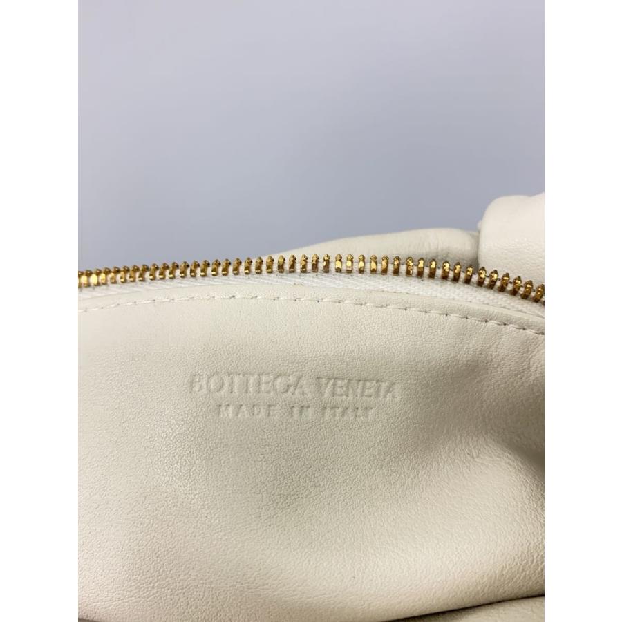 BOTTEGA VENETA◇ダブルノット/オフホワイト/ハンドバッグ/レザー/CRM 