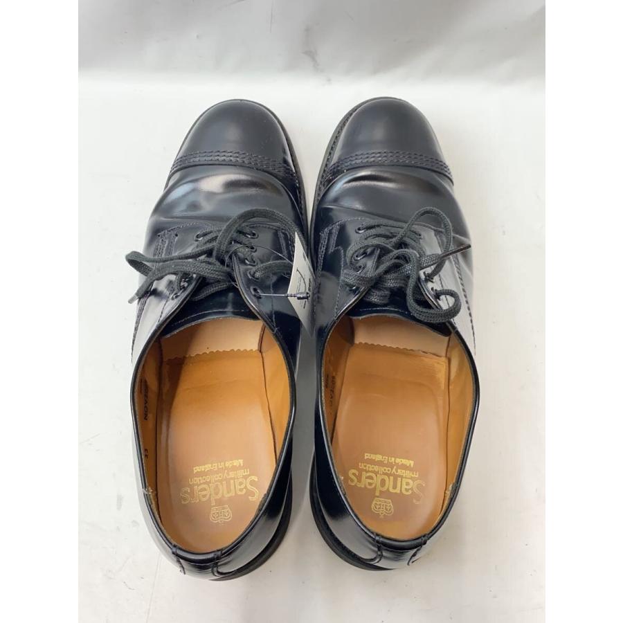 SANDERS◇MILITARY DERBY SHOE/ドレスシューズ/UK7/BLK/レザー/1128B